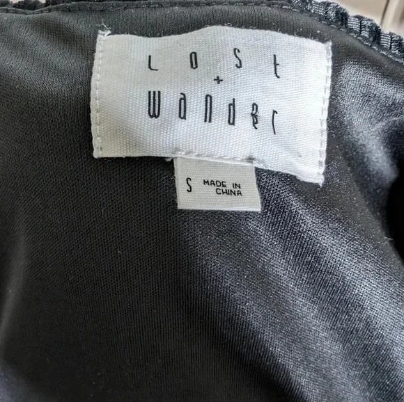 Moving Sale! 💘 lost + wander black high low ribbed Dress M. - Picture 3 of 3